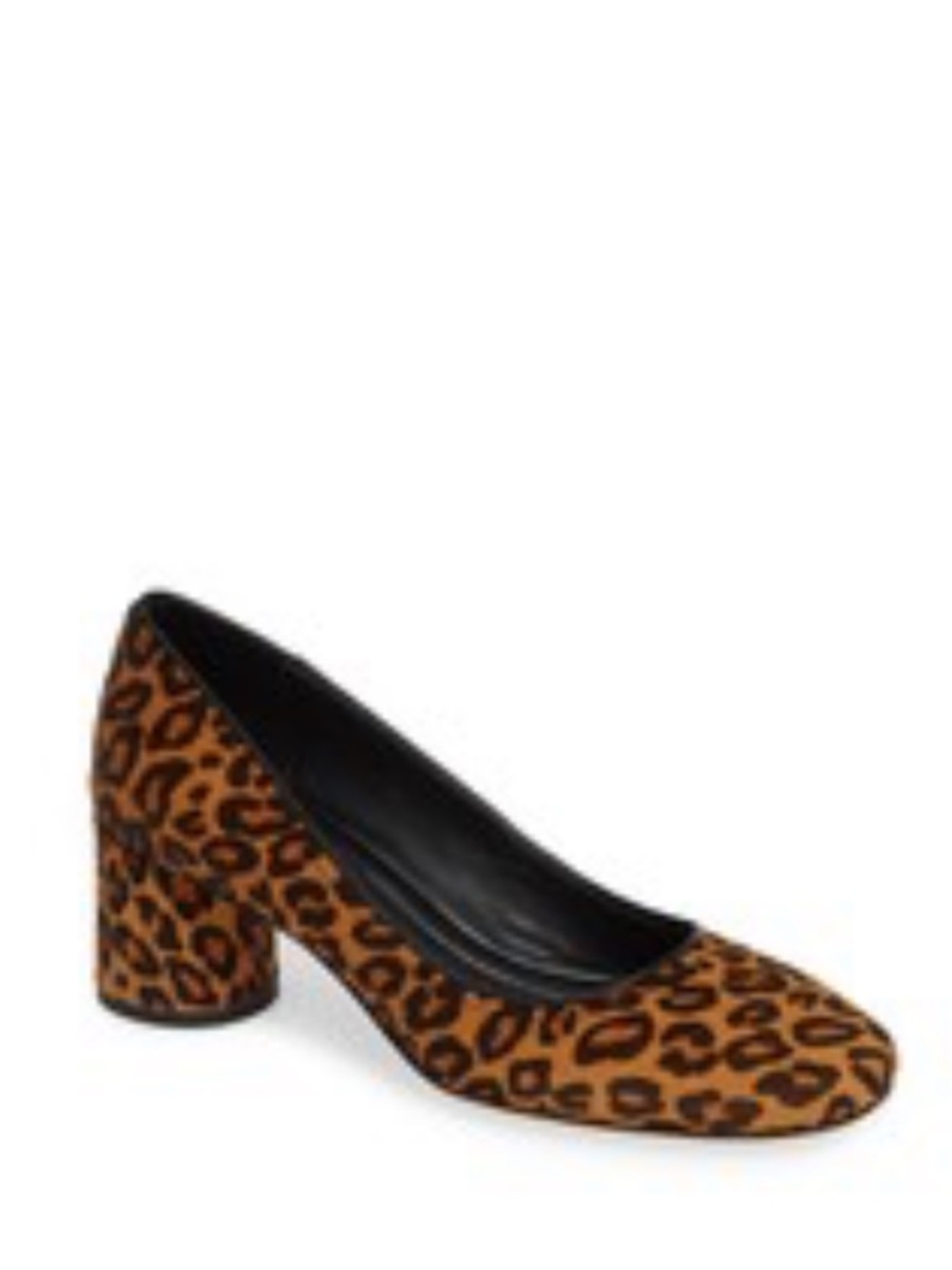 Donald J. Pliner Leopard-Print Pony Hair Block Heel Pumps - Brown/Black